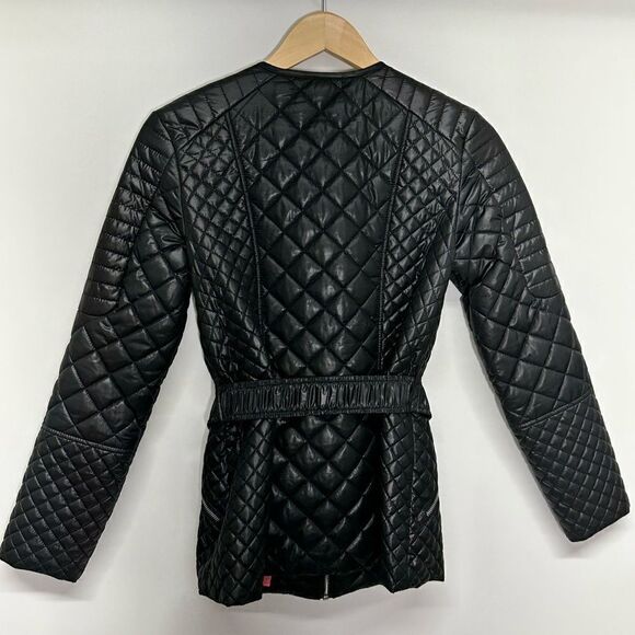 Via Spiga Black Quilted Zip Up Jacket Size XS - Picture 2 of 11